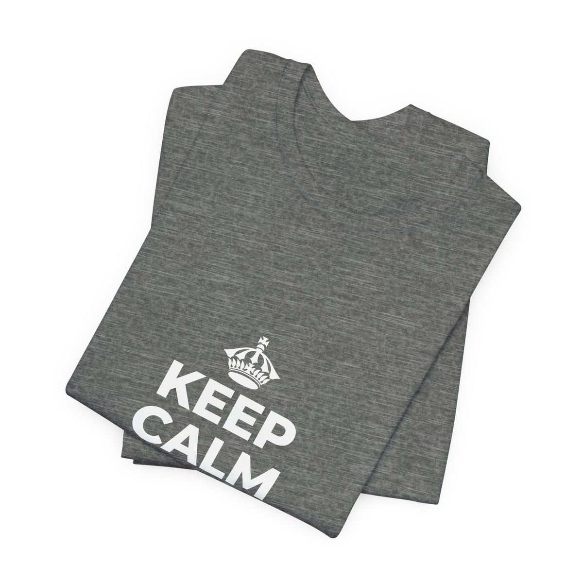 KEEP CALM AND UNCLENCH T-Shirt (Baby Blue–Silver)