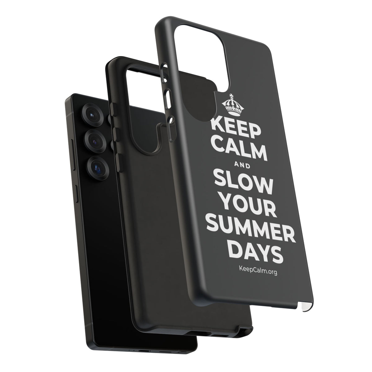 KEEP CALM AND SLOW YOUR SUMMER DAYS Phone Case (Dark)