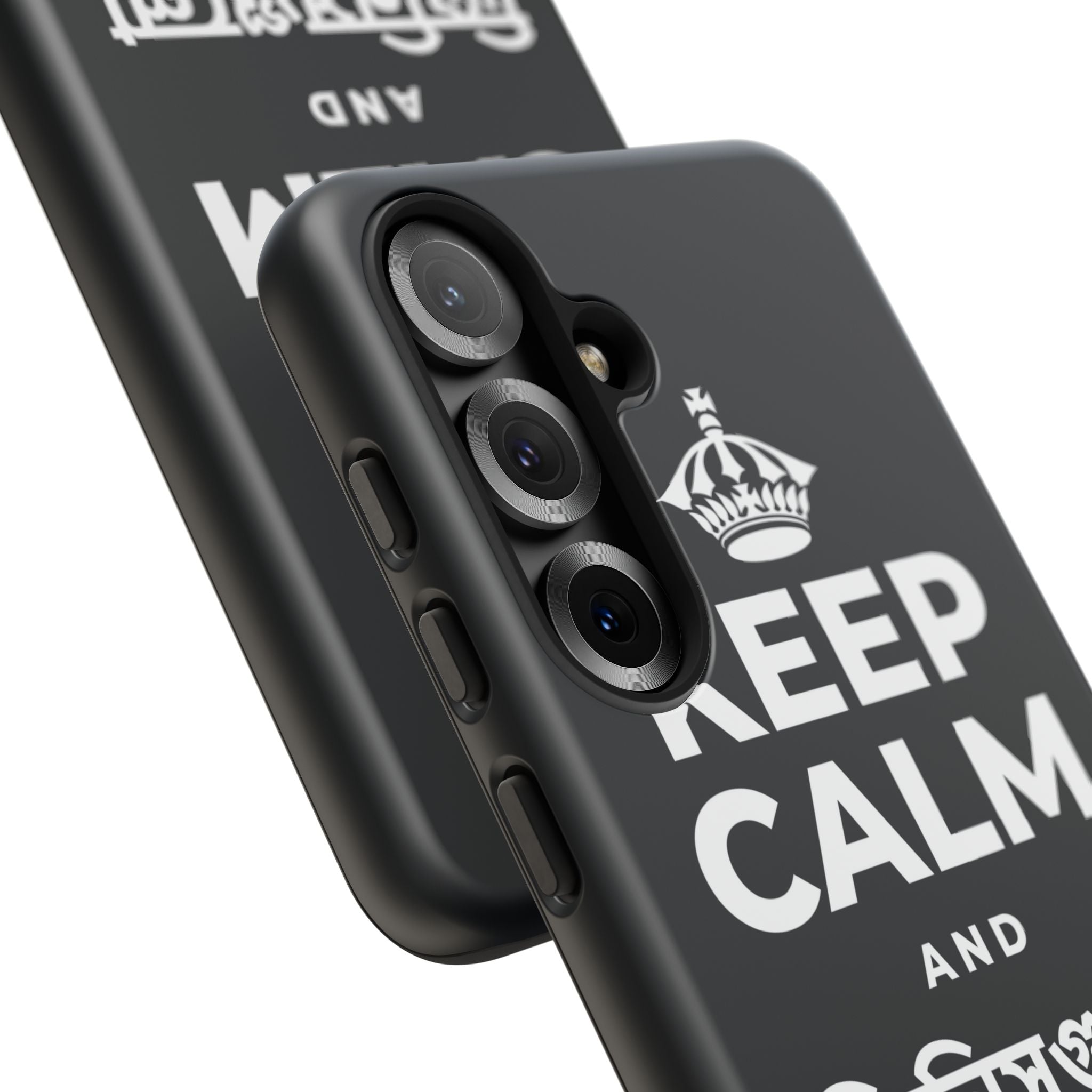 KEEP CALM AND জিনিসগুলো ঝরে যেতে দাও Phone Case (Dark)
