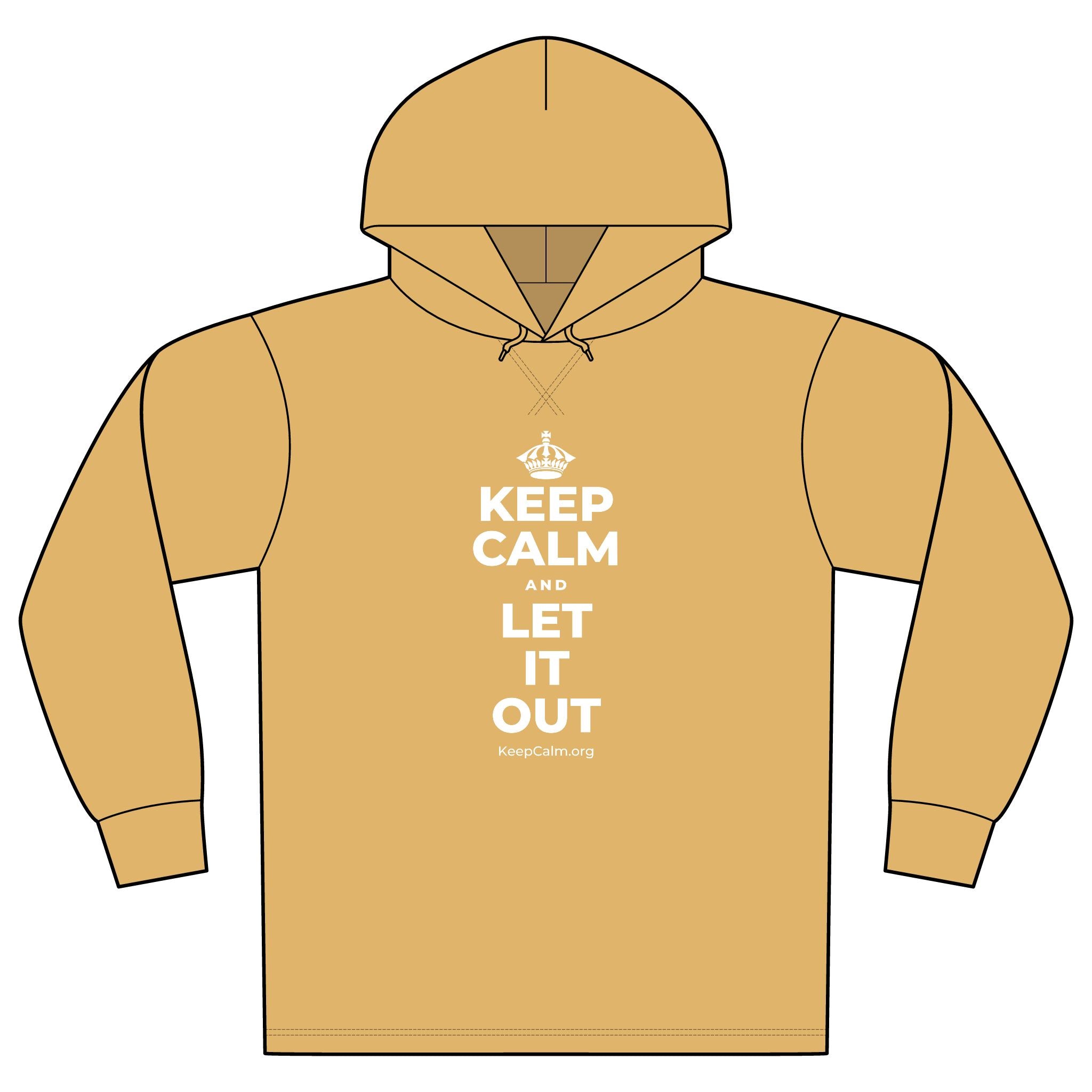KEEP CALM AND LET IT OUT Organic Hoodie Tee