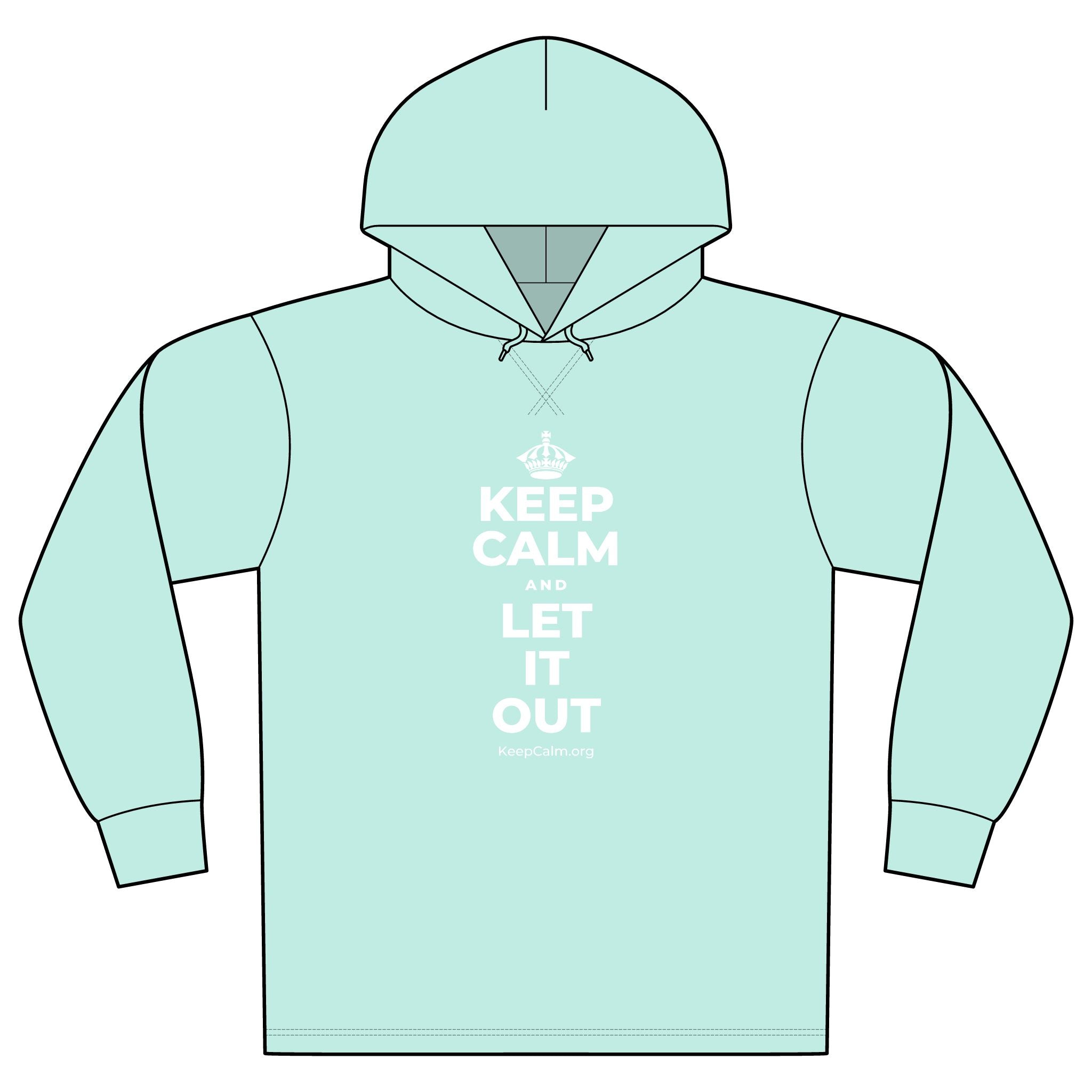 KEEP CALM AND LET IT OUT Organic Hoodie Tee