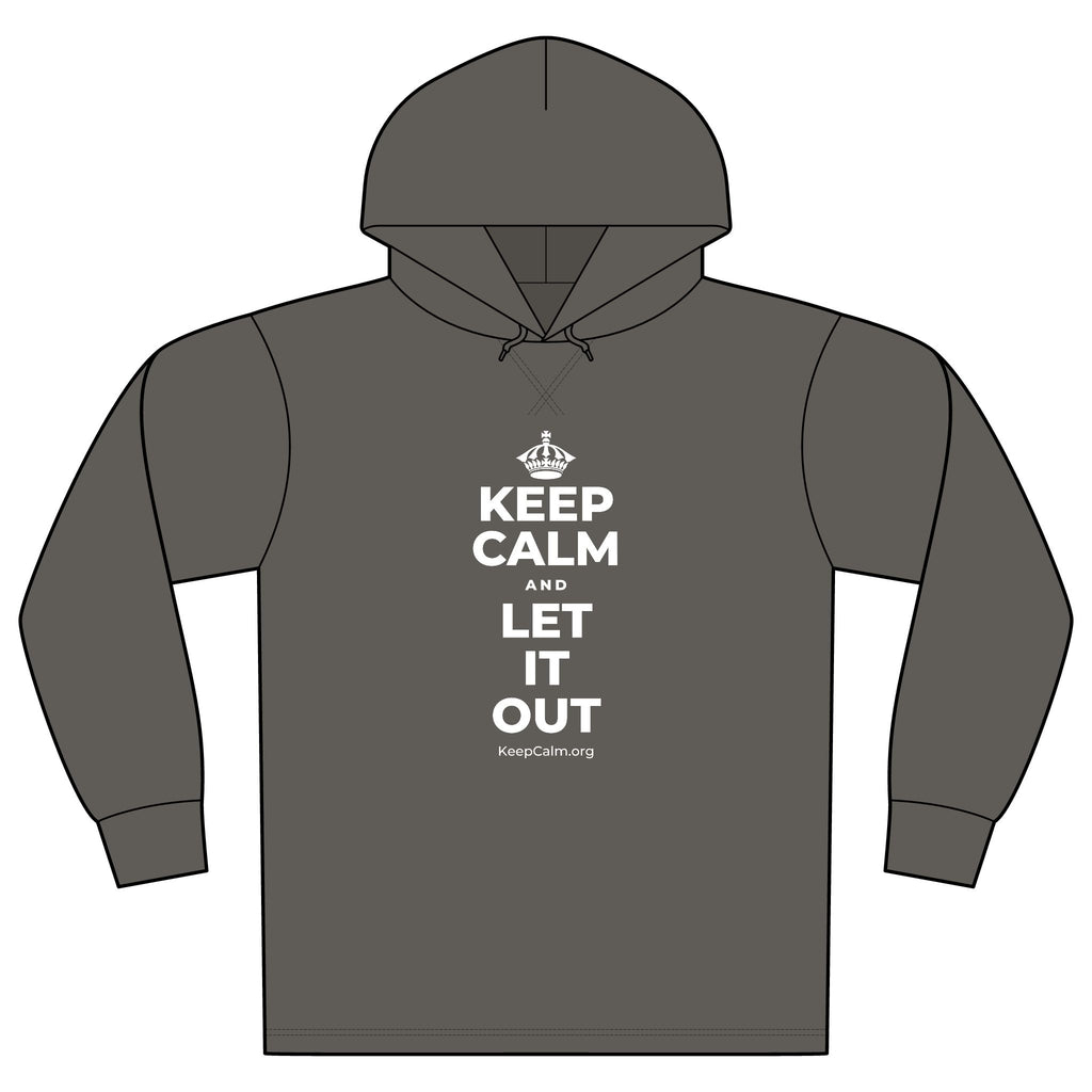 KEEP CALM AND LET IT OUT Organic Hoodie Tee