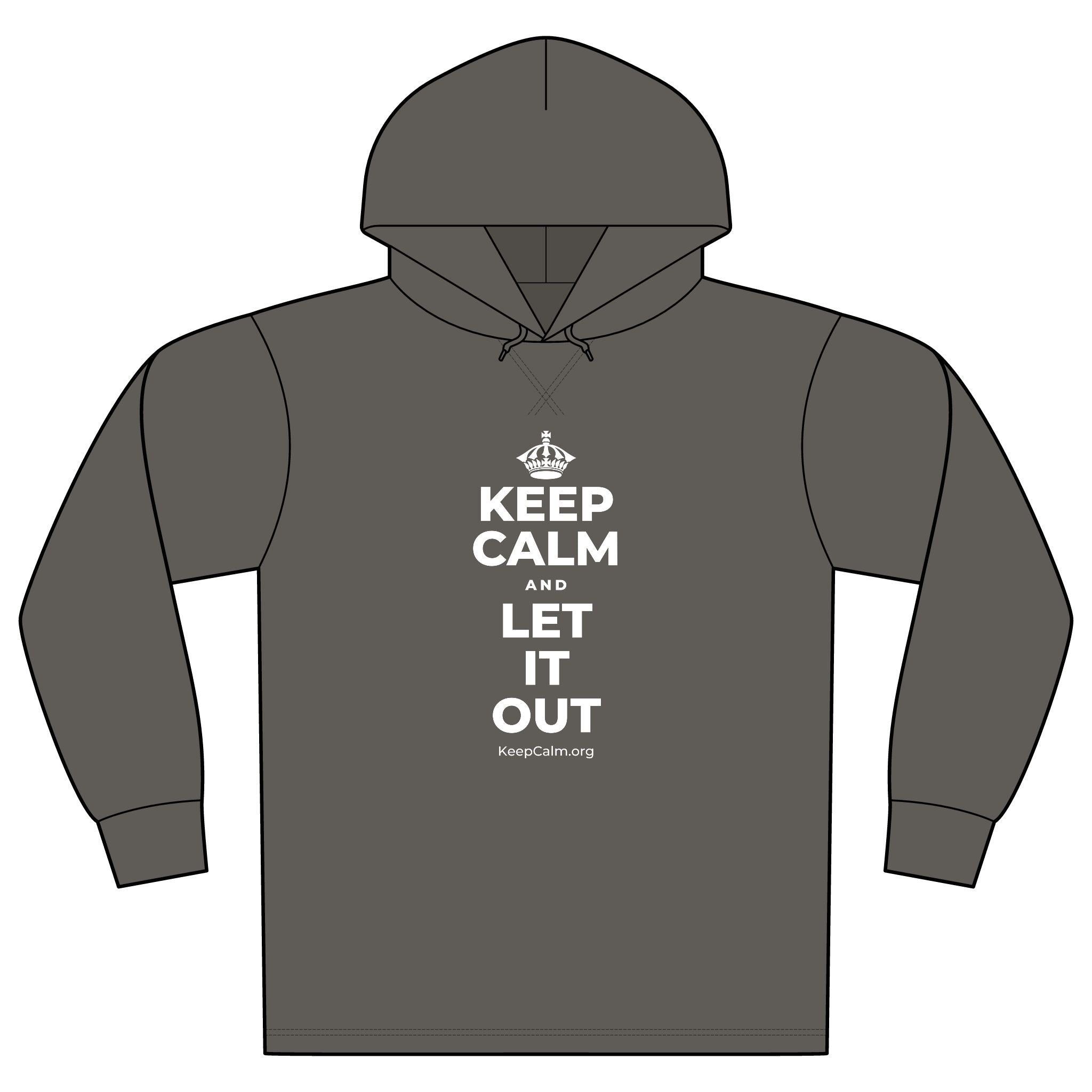 KEEP CALM AND LET IT OUT Organic Hoodie Tee