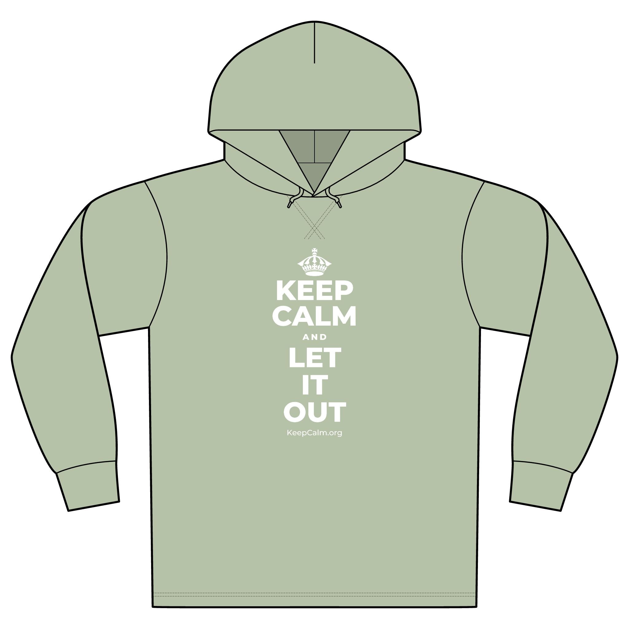 KEEP CALM AND LET IT OUT Organic Hoodie Tee