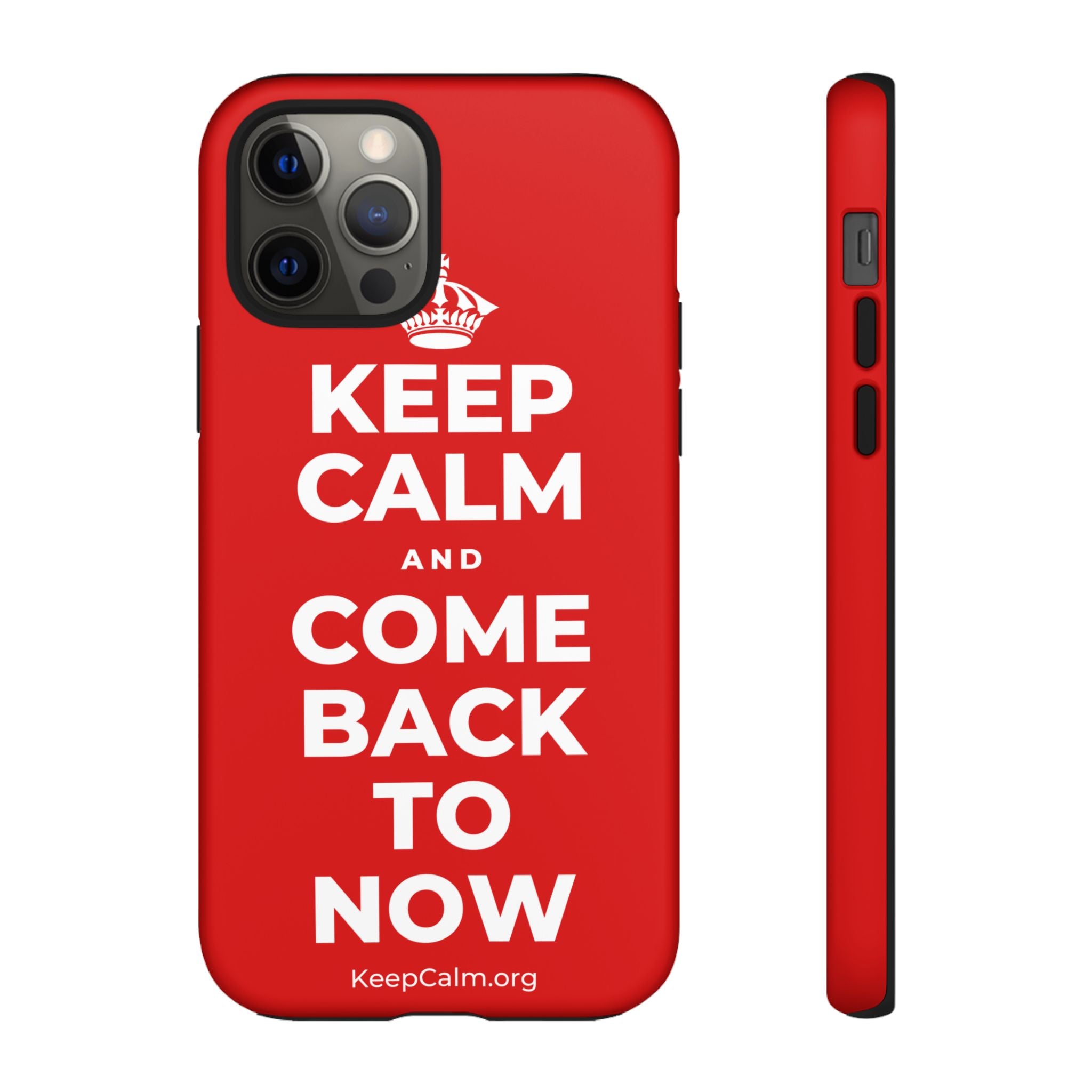 KEEP CALM AND COME BACK TO NOW Phone Case