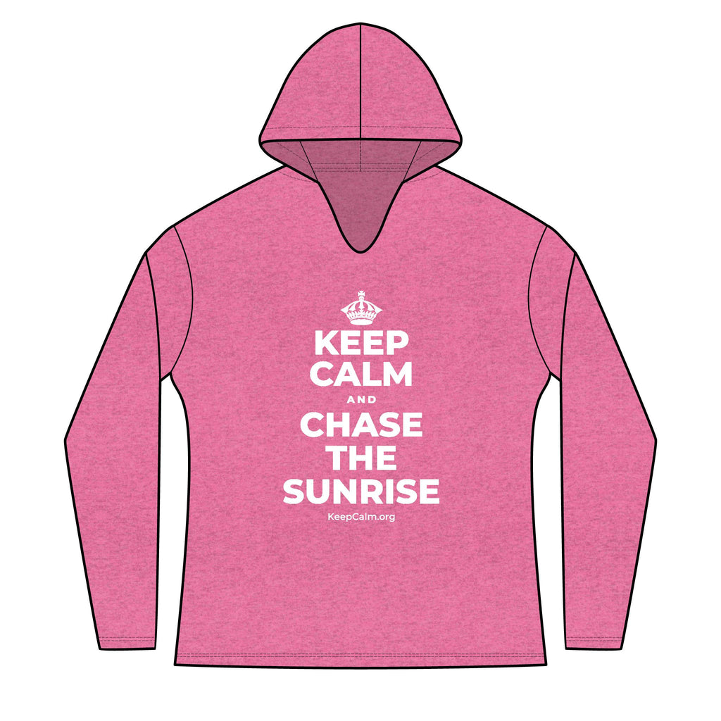 KEEP CALM AND CHASE THE SUNRISE Women's Long Sleeve Hoodie