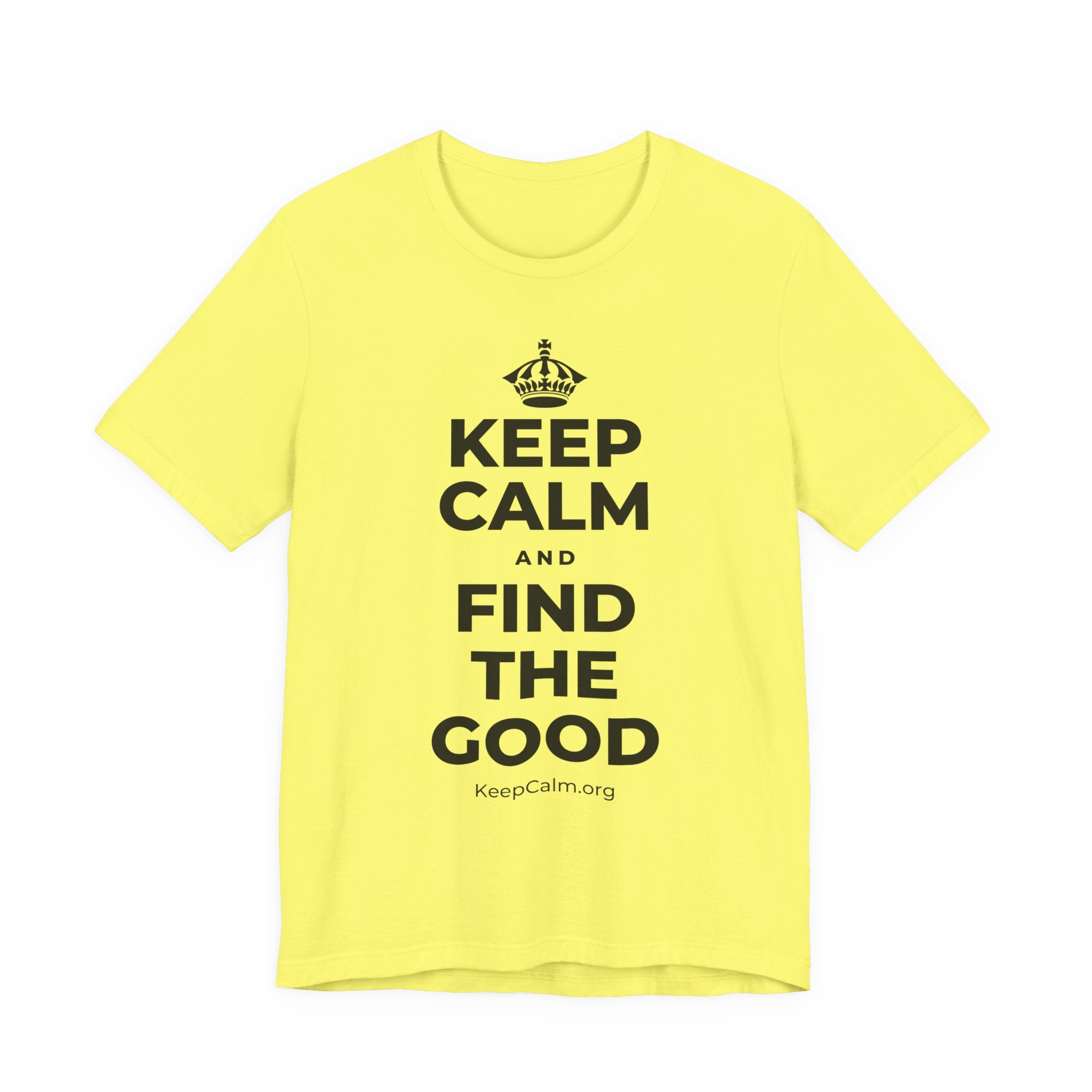 KEEP CALM AND FIND THE GOOD T-Shirt (Soft Cream–Heather Mauve)