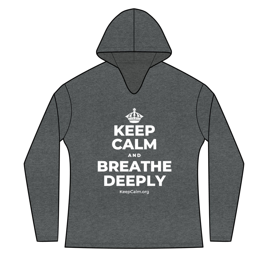 KEEP CALM AND BREATHE DEEPLY Women's Long Sleeve Hoodie