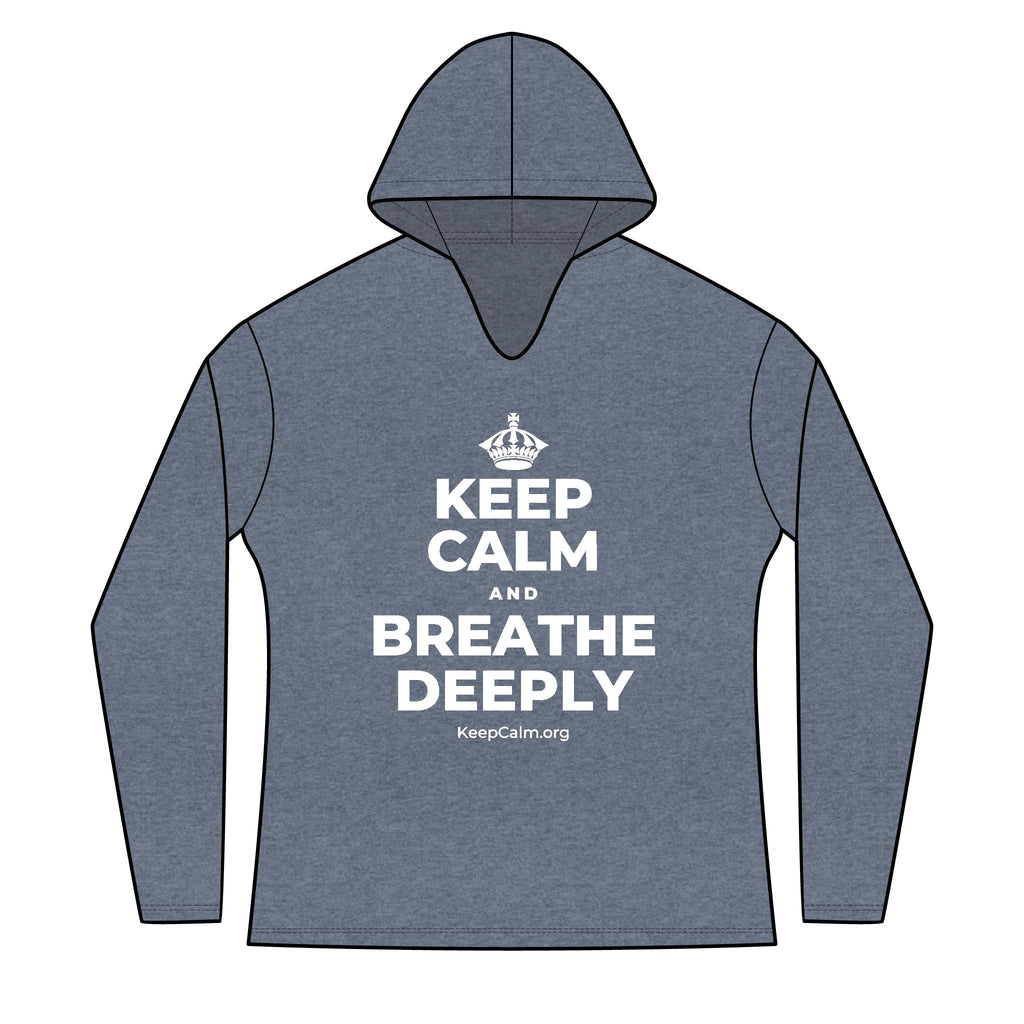 KEEP CALM AND BREATHE DEEPLY Women's Long Sleeve Hoodie