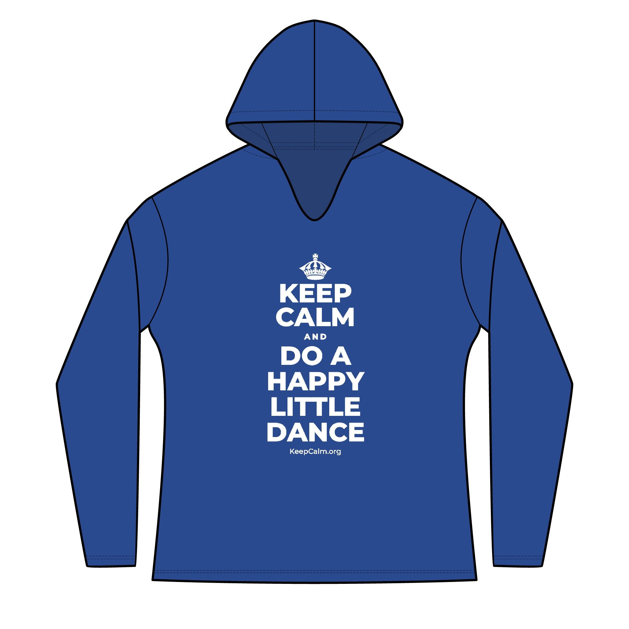 KEEP CALM AND DO A HAPPY LITTLE DANCE Women's Long Sleeve Hoodie