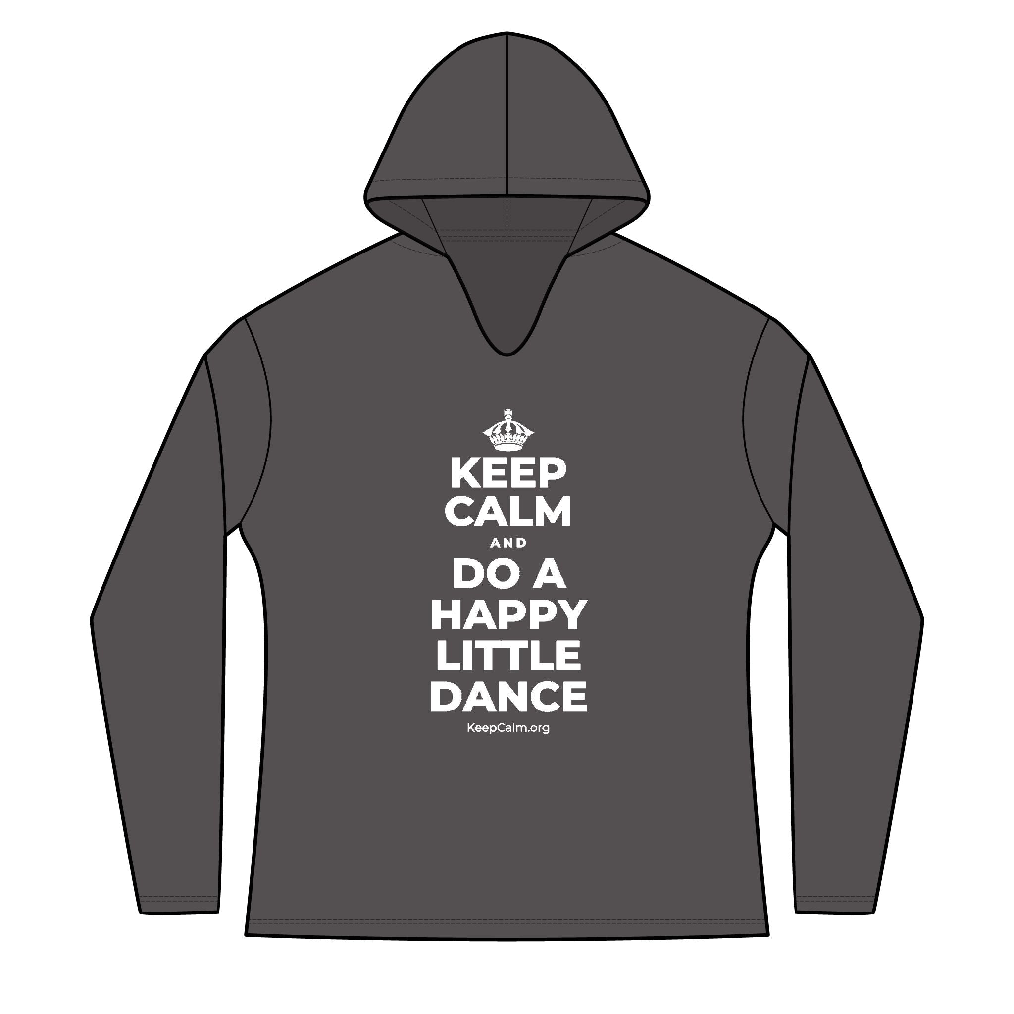 KEEP CALM AND DO A HAPPY LITTLE DANCE Women's Long Sleeve Hoodie
