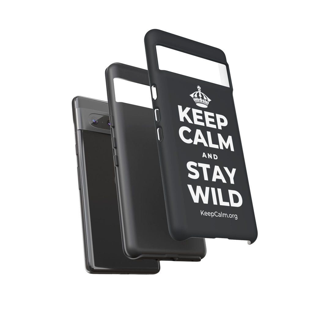 KEEP CALM AND STAY WILD Phone Case (Dark)