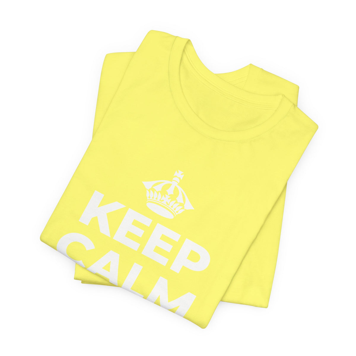 KEEP CALM AND SHINE T-Shirt (Soft Cream–Heather Mauve)