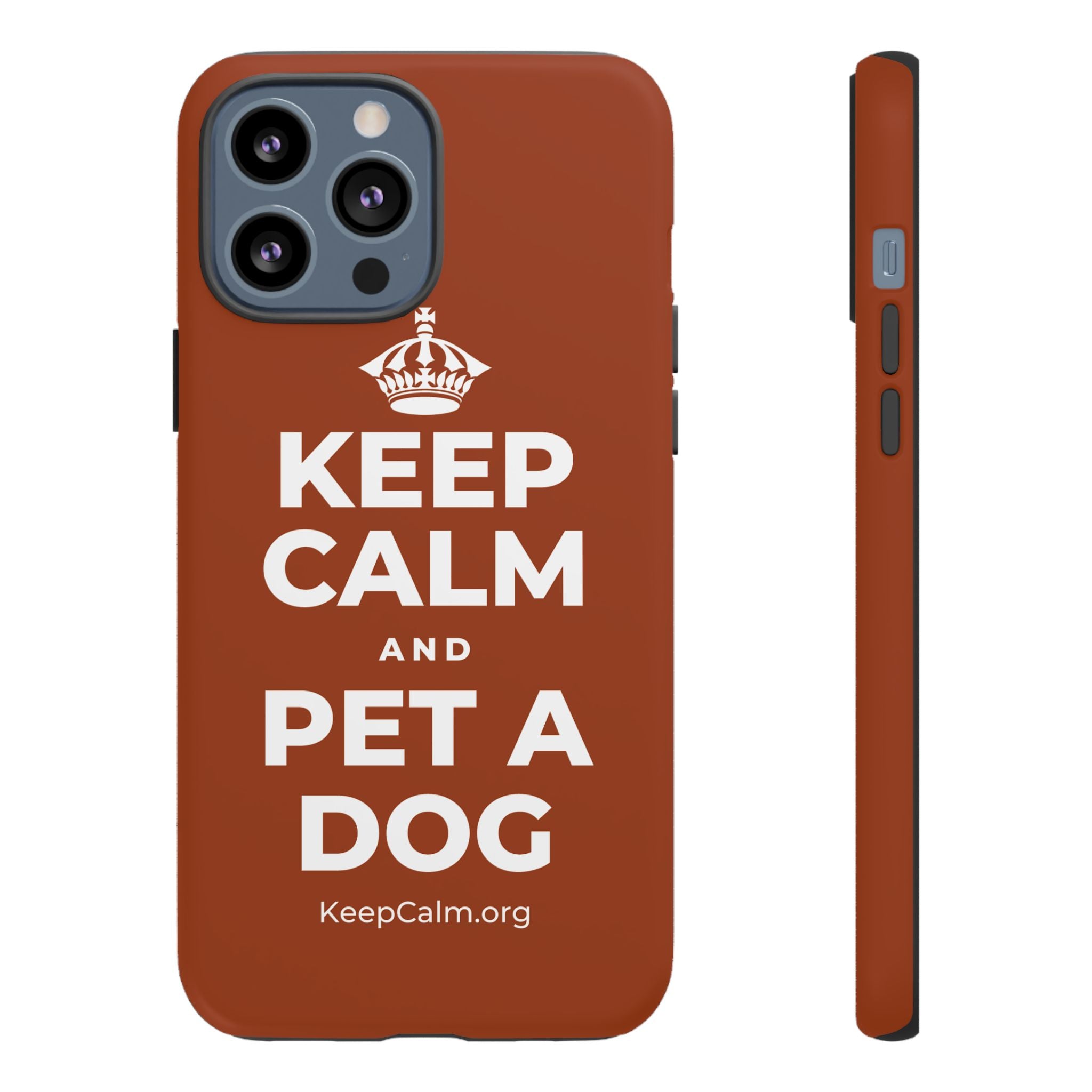 KEEP CALM AND PET A DOG Phone Case