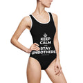 KEEP CALM AND STAY UNBOTHERED One-Piece Swimsuit