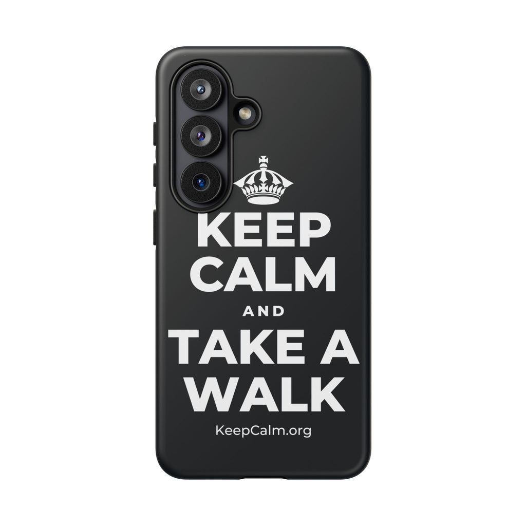 KEEP CALM AND TAKE A WALK Phone Case (Dark)