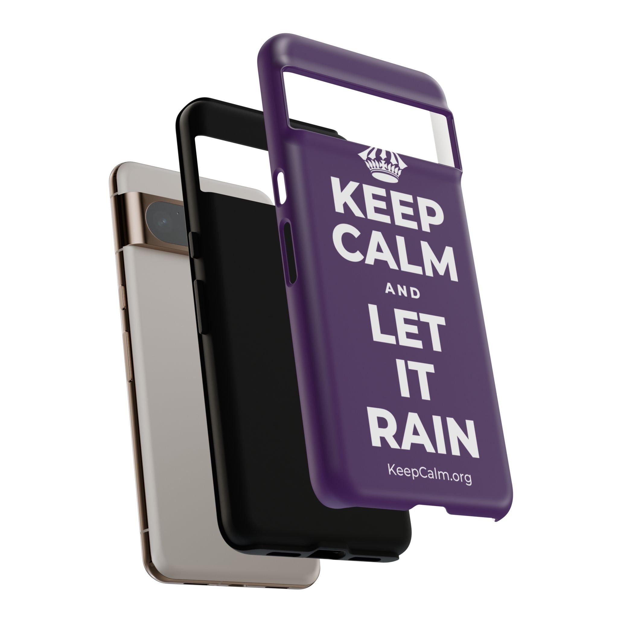 KEEP CALM AND LET IT RAIN Phone Case