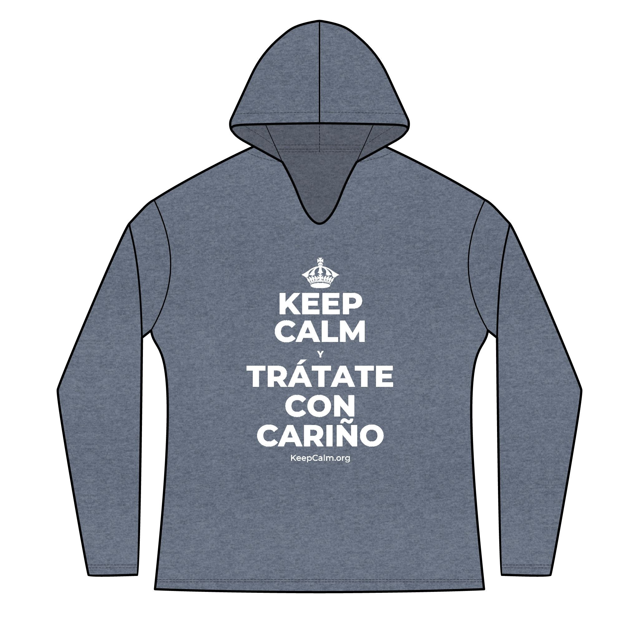 KEEP CALM Y TRÁTATE CON CARIÑO Women's Long Sleeve Hoodie
