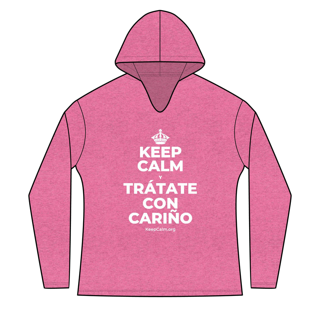 KEEP CALM Y TRÁTATE CON CARIÑO Women's Long Sleeve Hoodie