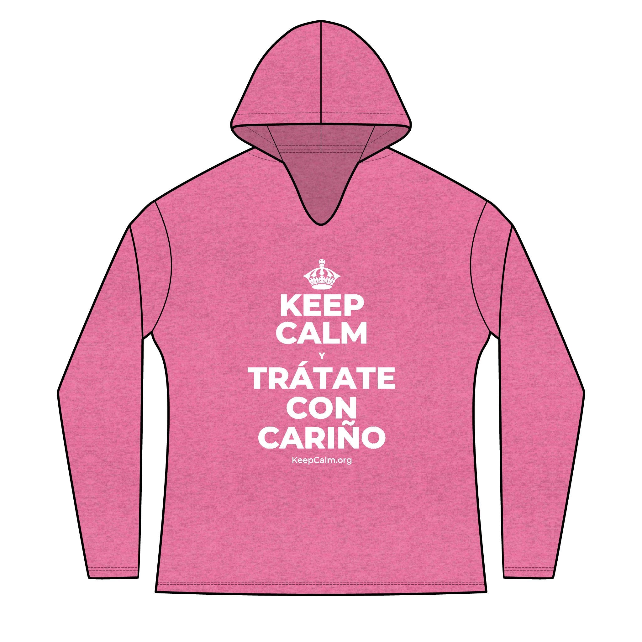 KEEP CALM Y TRÁTATE CON CARIÑO Women's Long Sleeve Hoodie