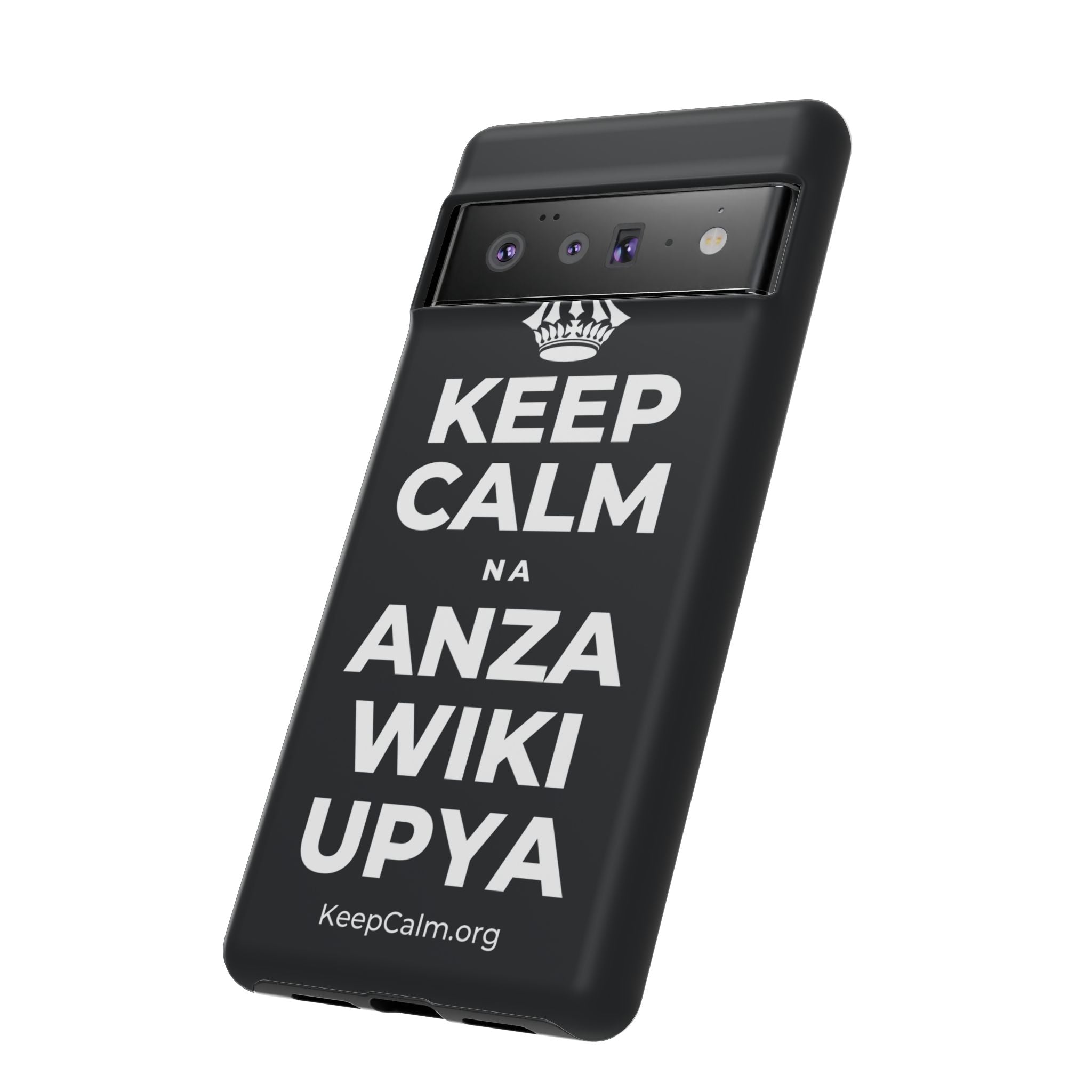 KEEP CALM NA ANZA WIKI UPYA Phone Case (Dark)