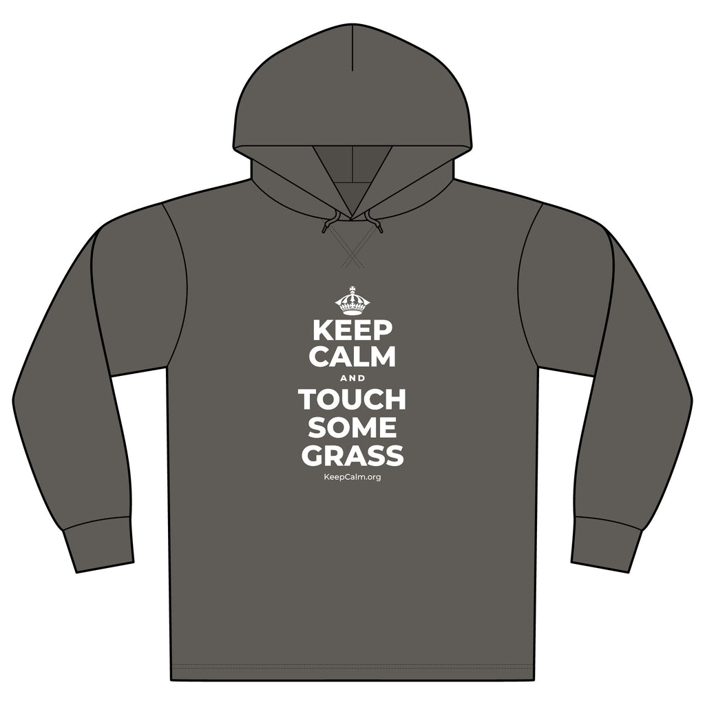 KEEP CALM AND TOUCH SOME GRASS Organic Hoodie Tee