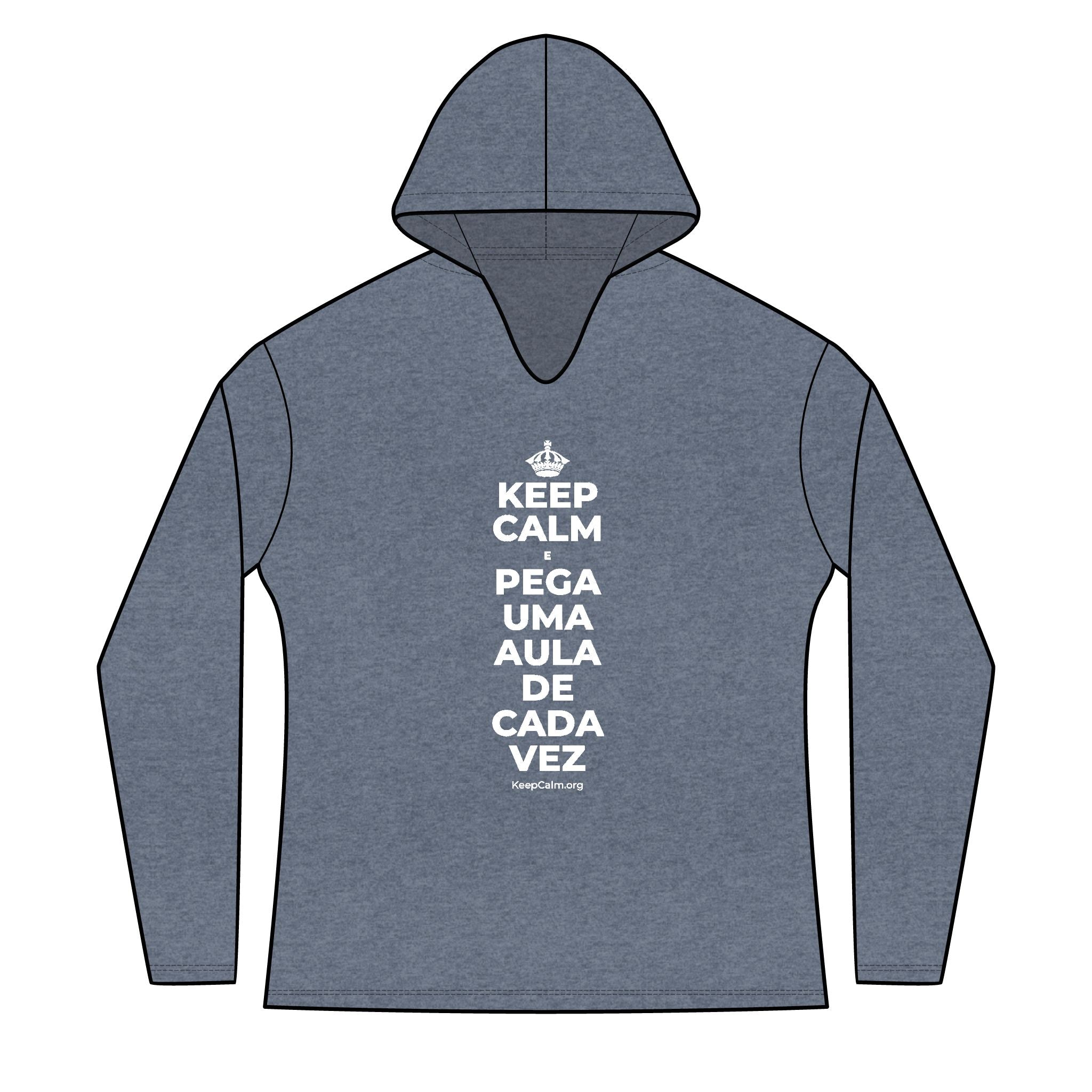 KEEP CALM E PEGA UMA AULA DE CADA VEZ Women's Long Sleeve Hoodie