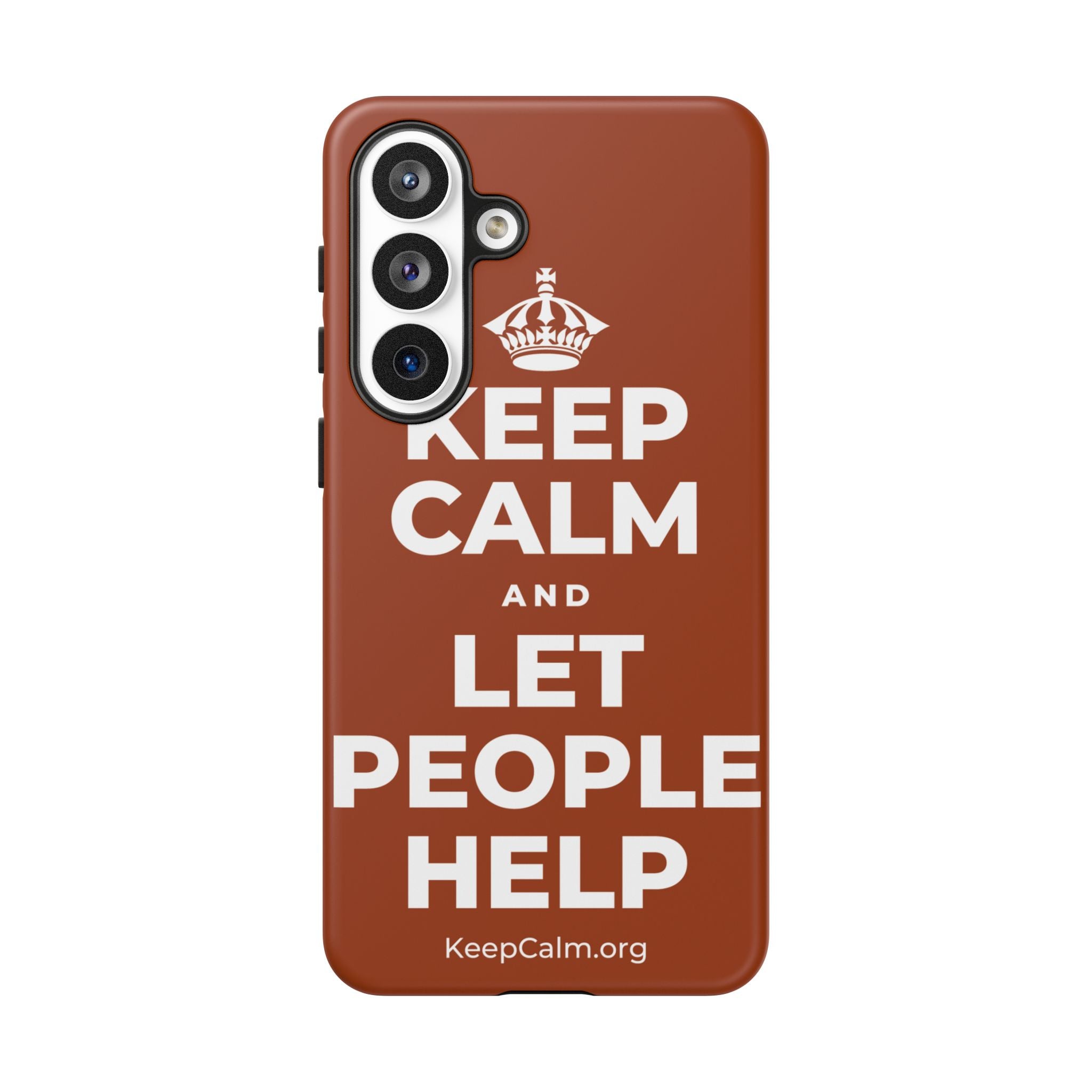 KEEP CALM AND LET PEOPLE HELP Phone Case