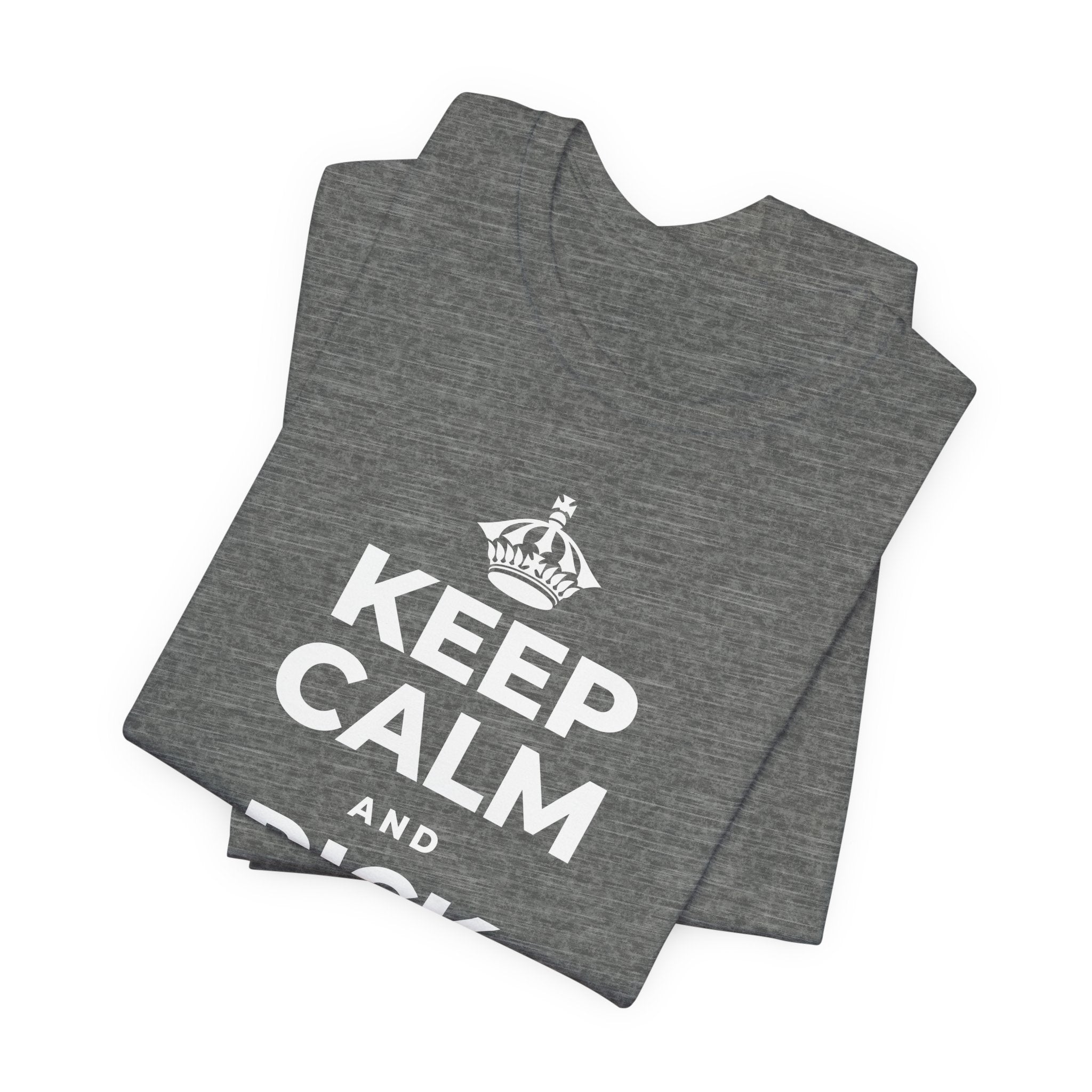 KEEP CALM AND PICK YOUR BATTLE T-Shirt (Baby Blue–Silver)