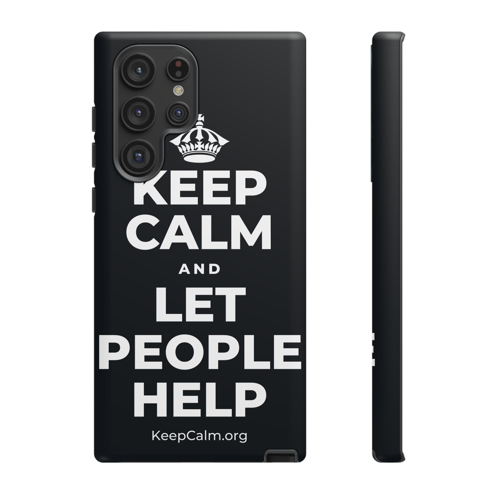 KEEP CALM AND LET PEOPLE HELP Phone Case (Dark)