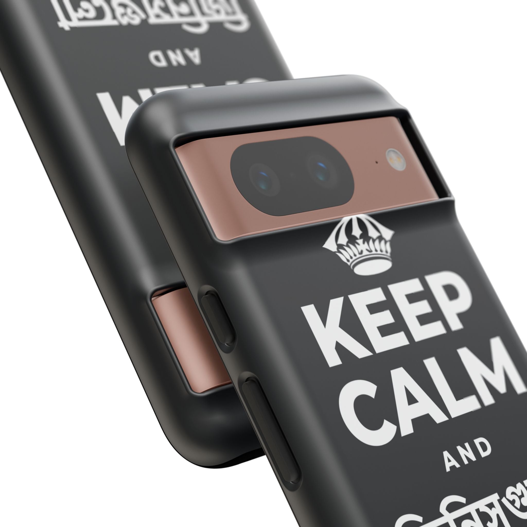 KEEP CALM AND জিনিসগুলো ঝরে যেতে দাও Phone Case (Dark)