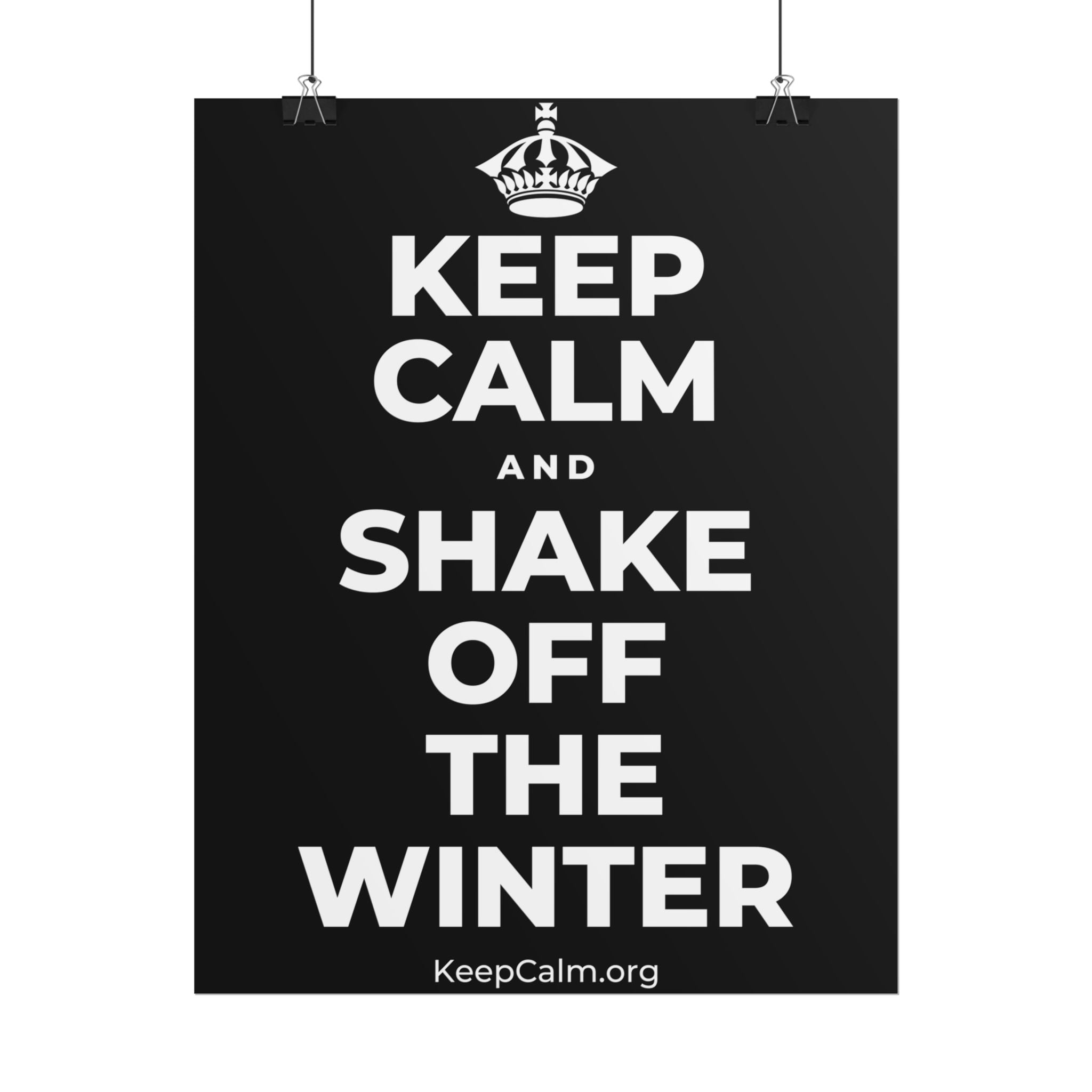 KEEP CALM AND SHAKE OFF THE WINTER Poster