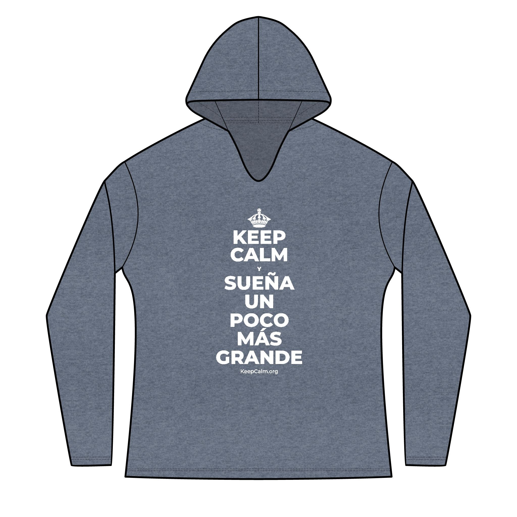KEEP CALM Y SUEÑA UN POCO MÁS GRANDE Women's Long Sleeve Hoodie