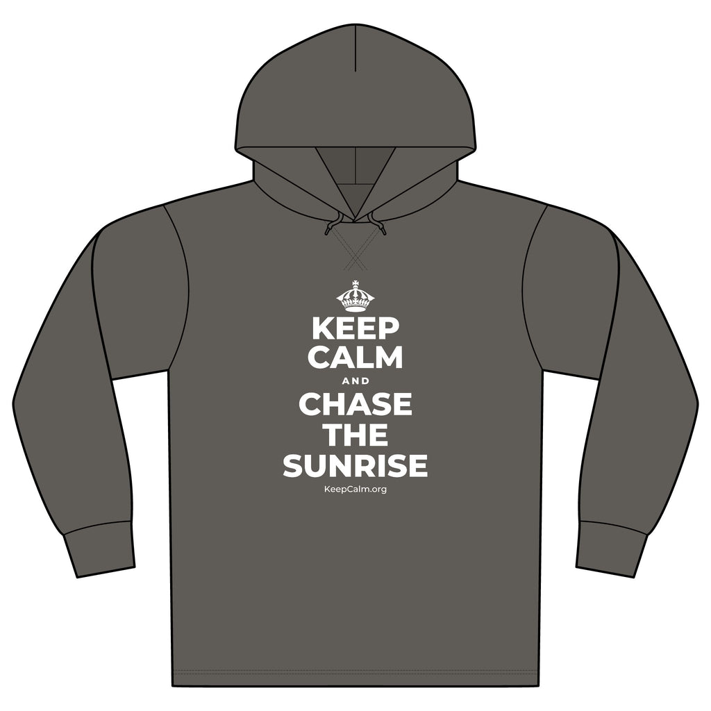 KEEP CALM AND CHASE THE SUNRISE Organic Hoodie Tee