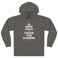 KEEP CALM AND CHASE THE SUNRISE Organic Hoodie Tee
