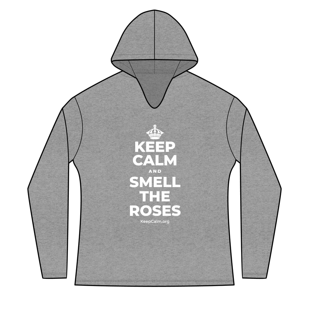 KEEP CALM AND SMELL THE ROSES Women's Long Sleeve Hoodie