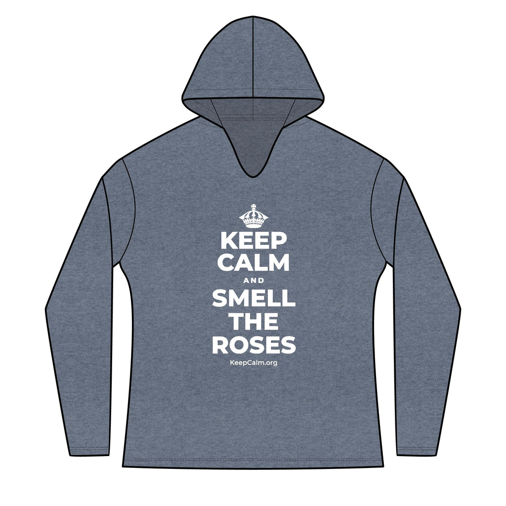 KEEP CALM AND SMELL THE ROSES Women's Long Sleeve Hoodie