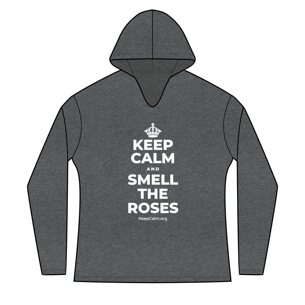 KEEP CALM AND SMELL THE ROSES Women's Long Sleeve Hoodie