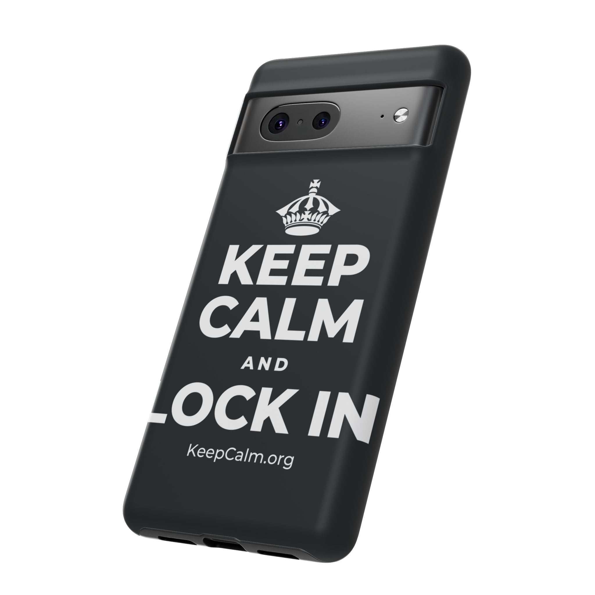 KEEP CALM AND LOCK IN Phone Case (Dark)