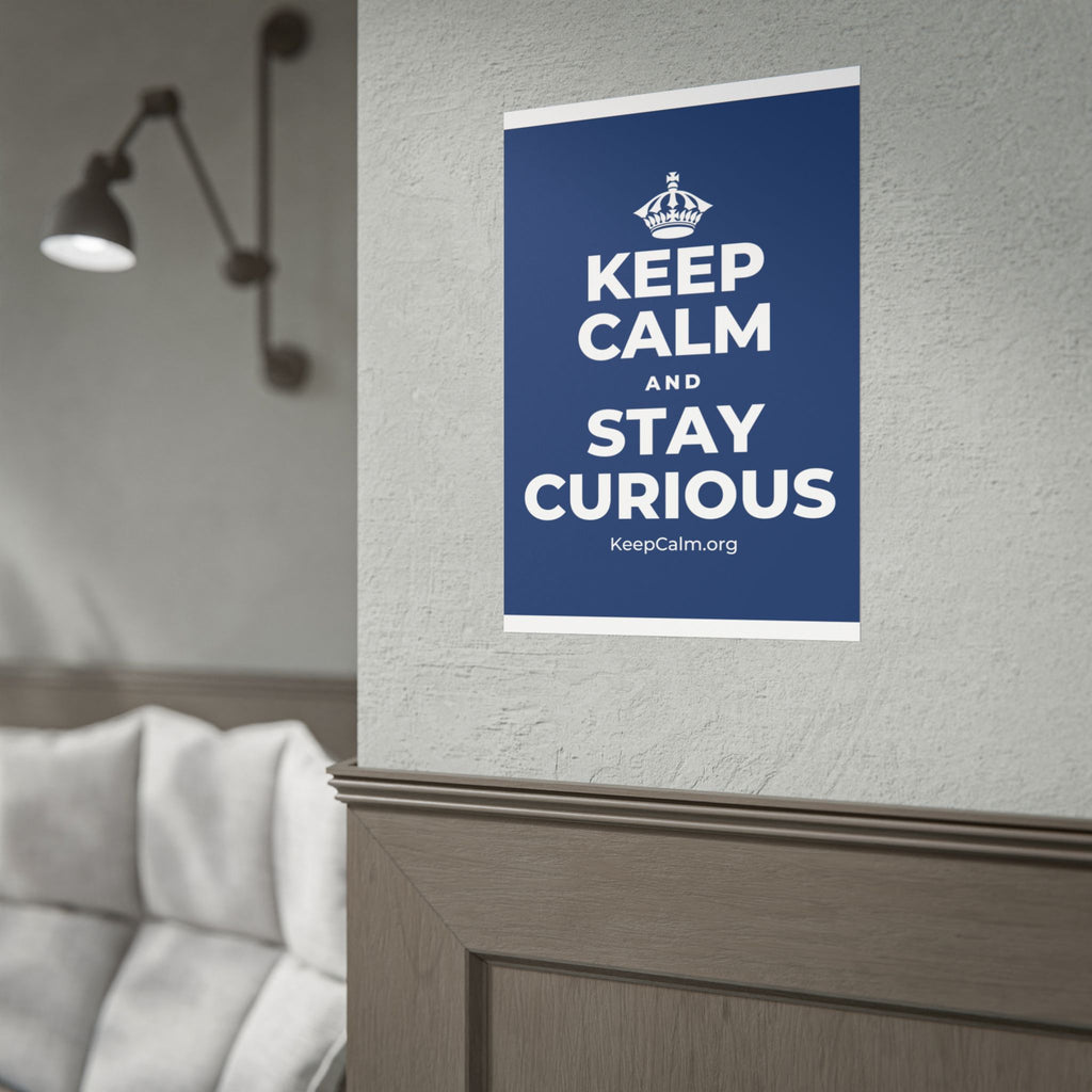 KEEP CALM AND STAY CURIOUS Poster