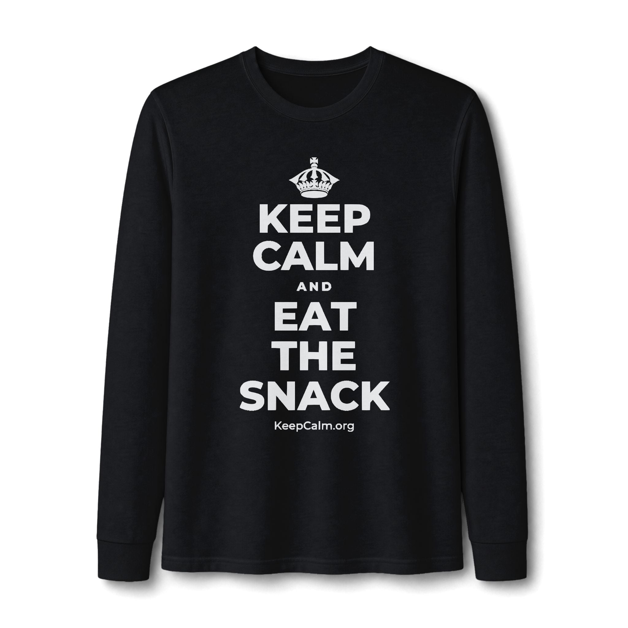 KEEP CALM AND EAT THE SNACK Long Sleeve Tee