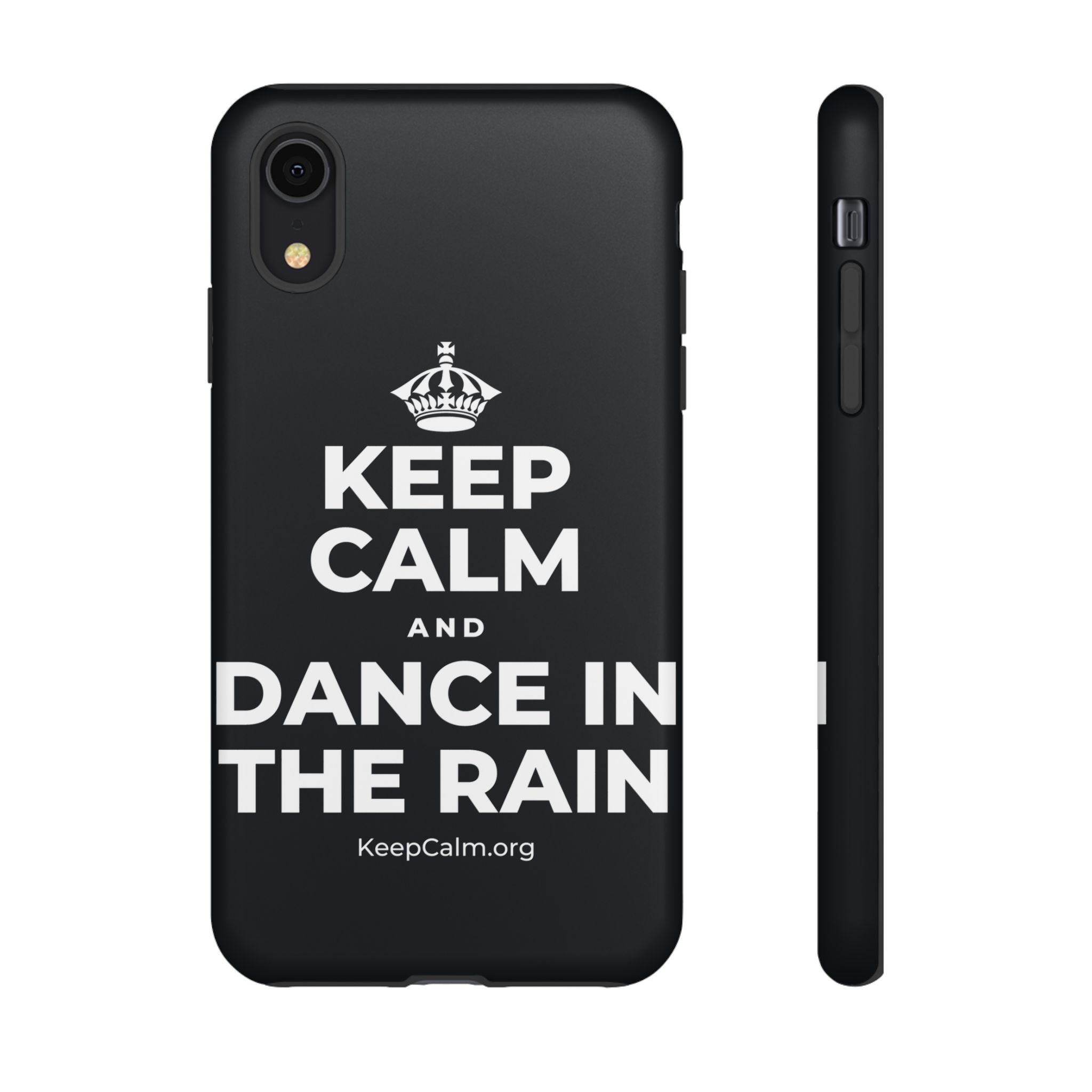 KEEP CALM AND DANCE IN THE RAIN Phone Case (Dark)