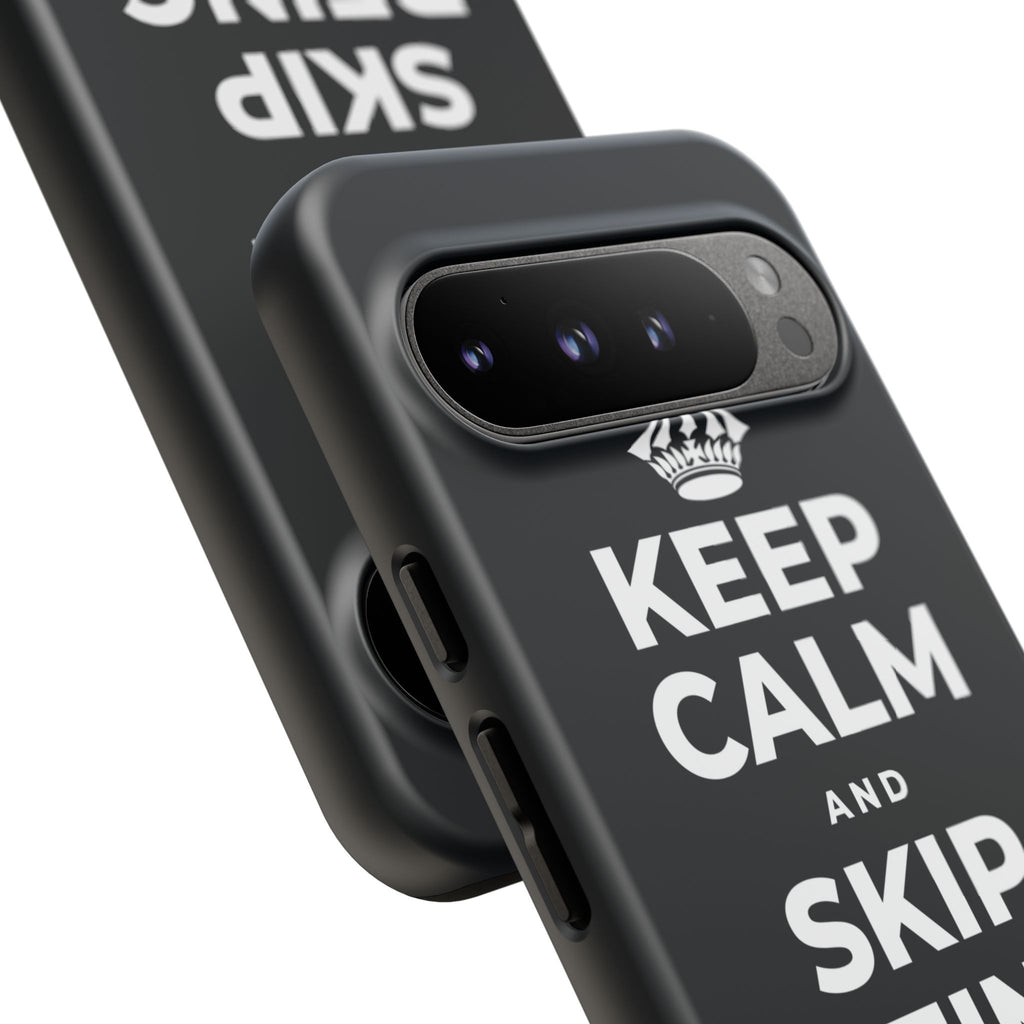 KEEP CALM AND SKIP BEING OKAY TODAY Phone Case (Dark)