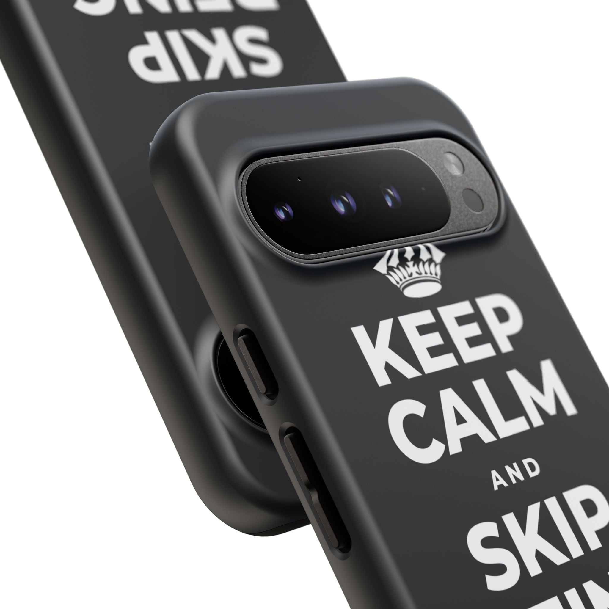 KEEP CALM AND SKIP BEING OKAY TODAY Phone Case (Dark)