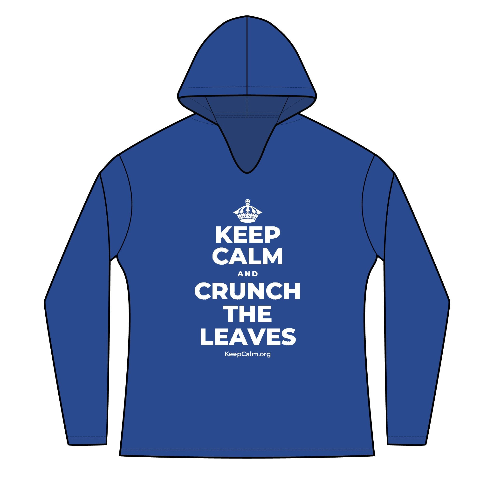 KEEP CALM AND CRUNCH THE LEAVES Women's Long Sleeve Hoodie