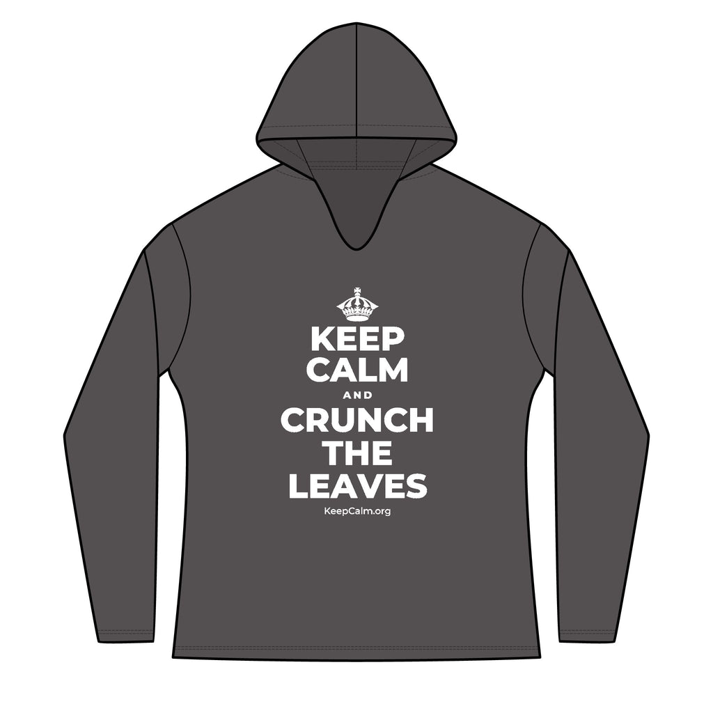 KEEP CALM AND CRUNCH THE LEAVES Women's Long Sleeve Hoodie