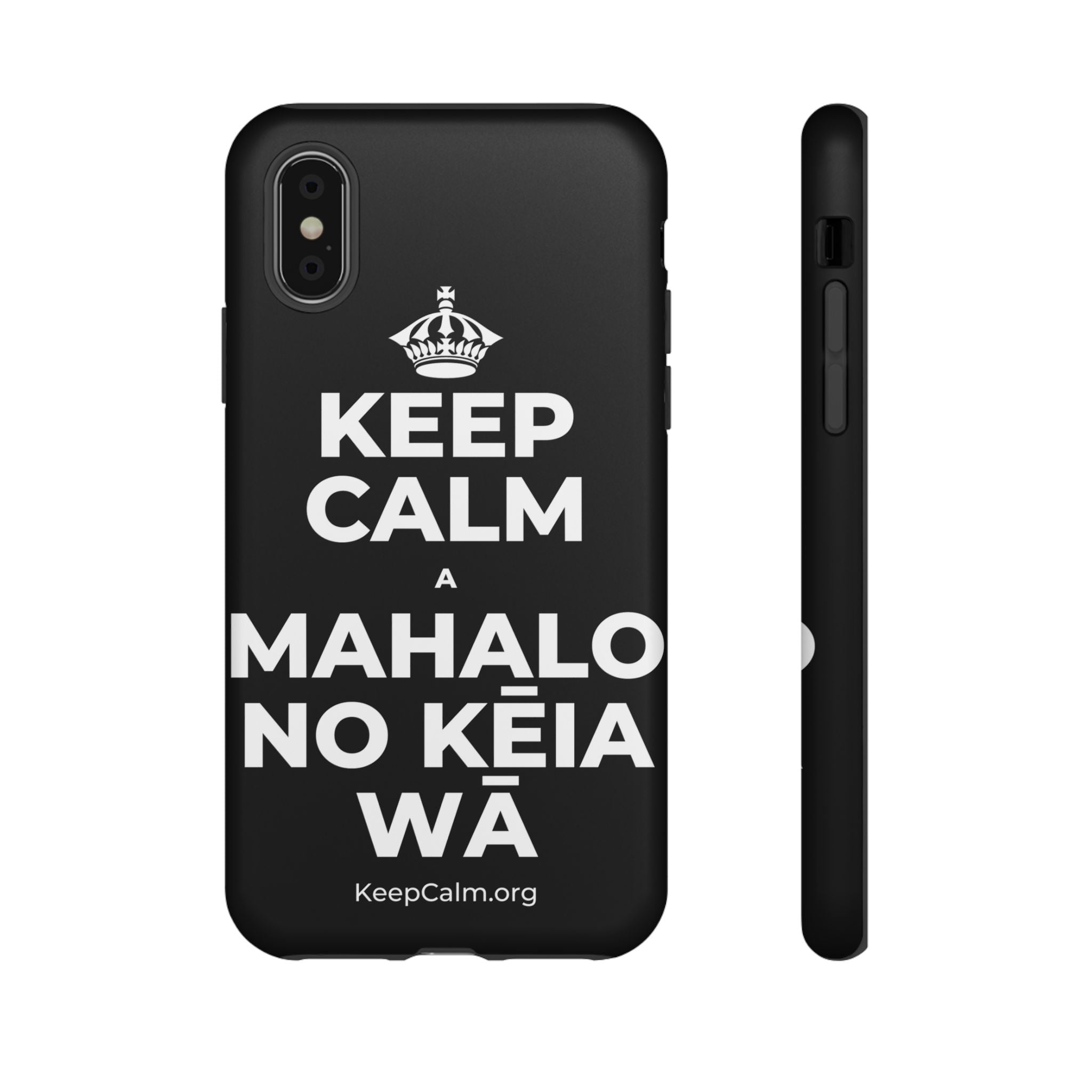KEEP CALM A MAHALO NO KĒIA WĀ Phone Case