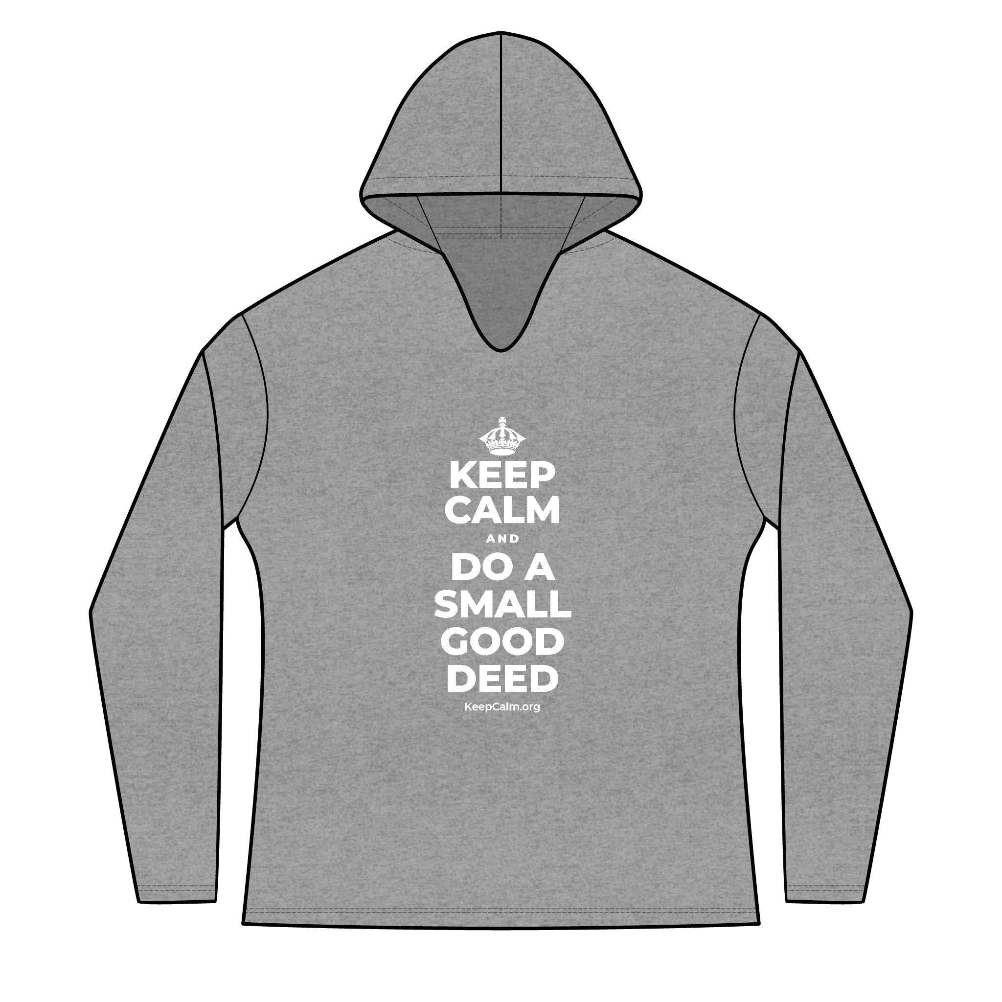 KEEP CALM AND DO A SMALL GOOD DEED Women's Long Sleeve Hoodie