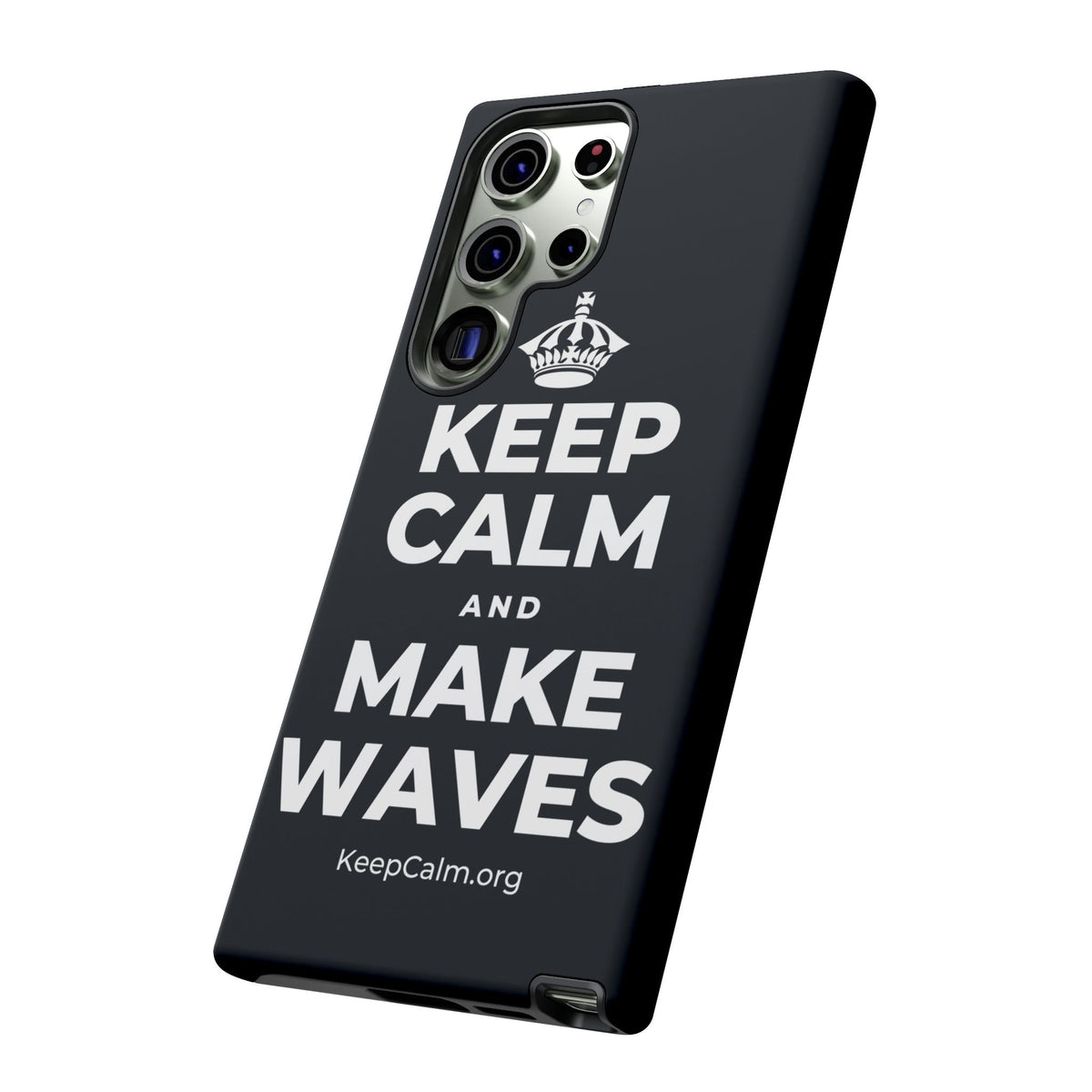 KEEP CALM AND MAKE WAVES Phone Case (Dark)