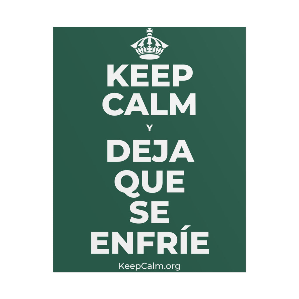 KEEP CALM Y DEJA QUE SE ENFRÍE Poster
